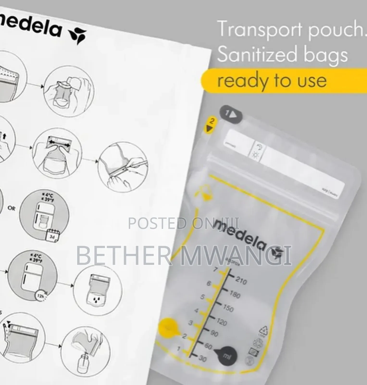 Medela Easy Pour Breastmilk Storage Bags in Kenya