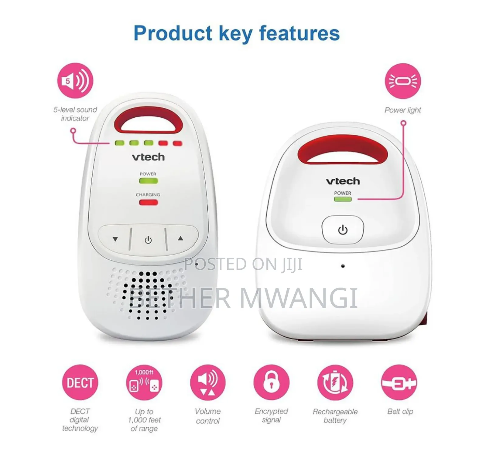 Award Winning Vtech BM1000 Digital Audio Baby Monitor