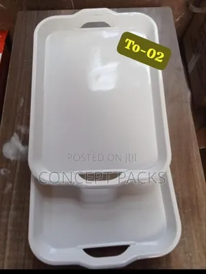 2pcs Melamine Serving Tray Plain.