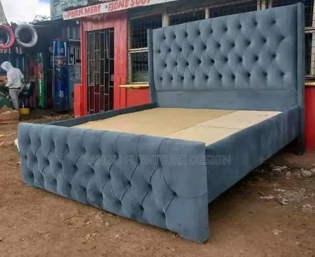 Grey Bed Modern - main view