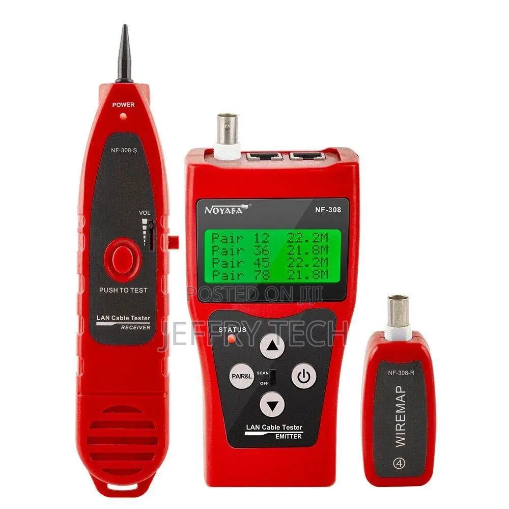 NF-308 Network Monitoring Cable Tester LCD Wire Fault Locato