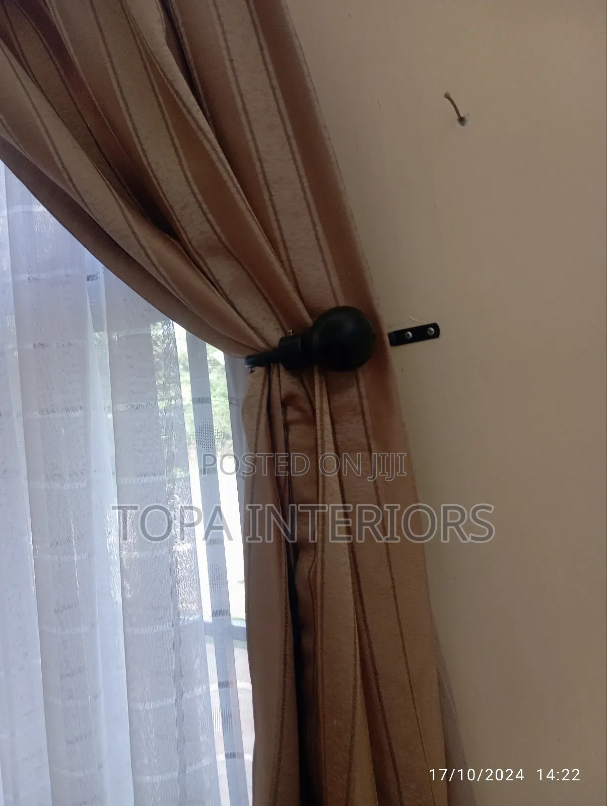 Metallic Wall Curtain Holders Tiebacks Wall Mounted Tiebacks
