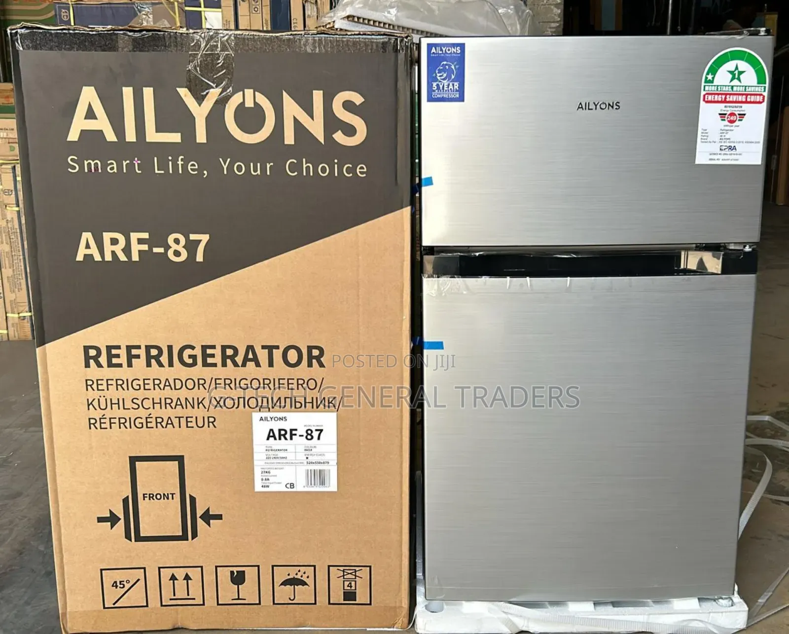 Fridge! Ailyons Arf-87 Double Door 90l Mini Fridge