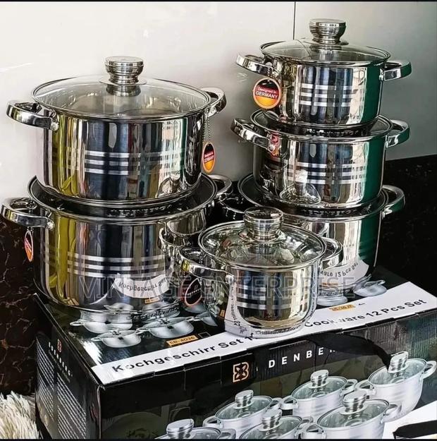 12pcs Edenberg Stainless Steel Cookware Set