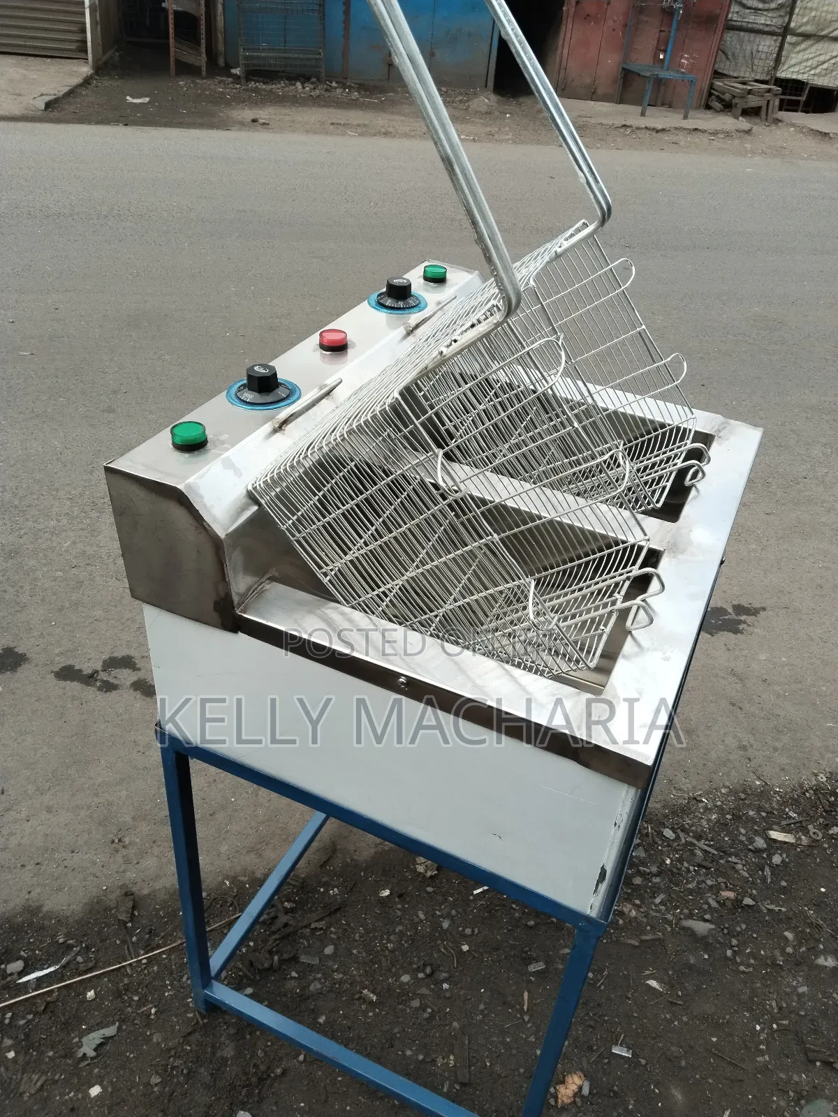 Double Chips Fryers With Stand