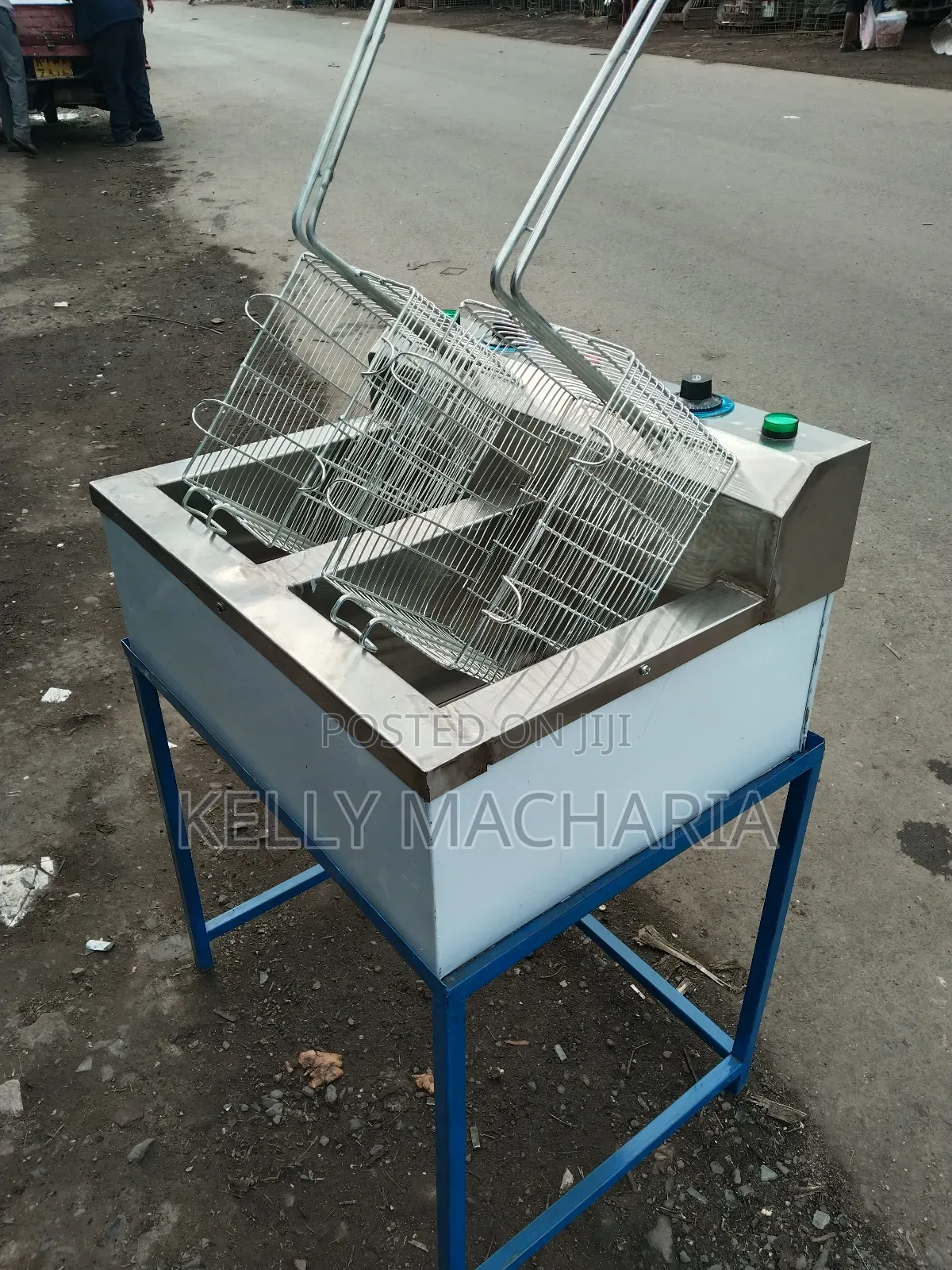 Double Chips Fryers With Stand