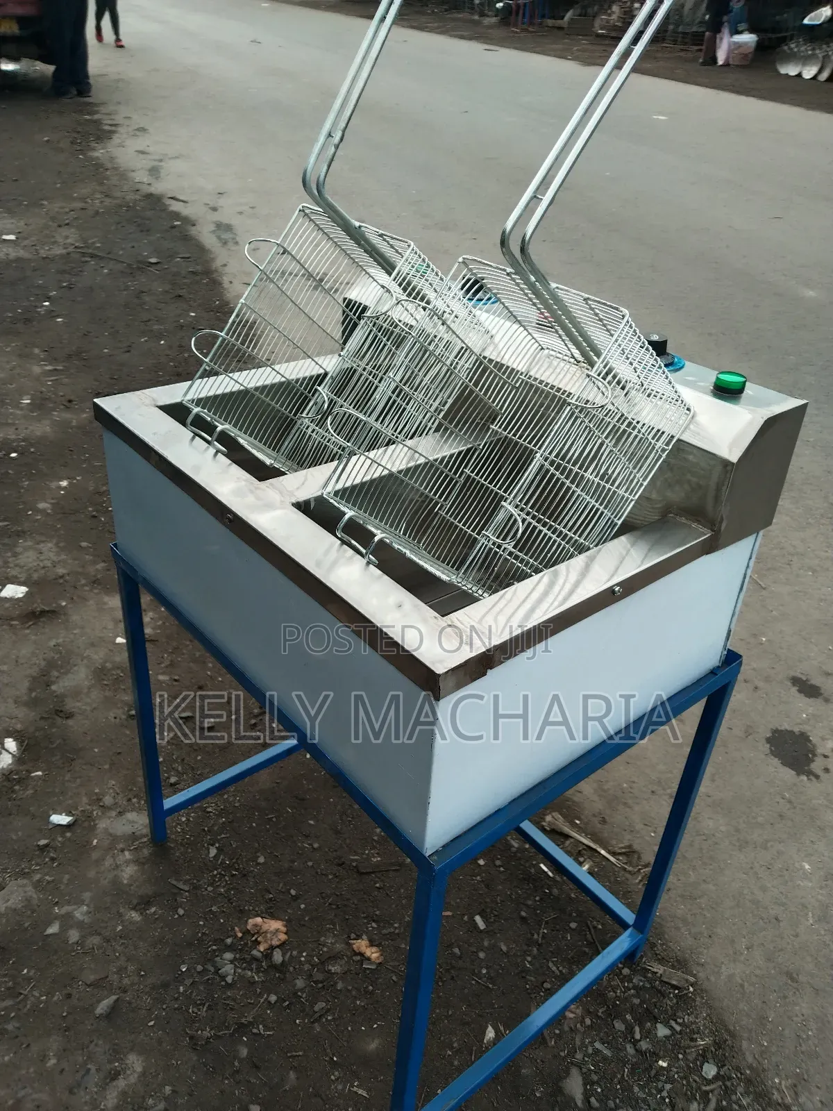 Double Chips Fryers With Stand