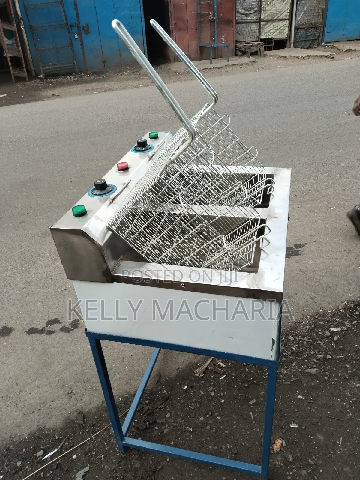 Double Chips Fryers With Stand