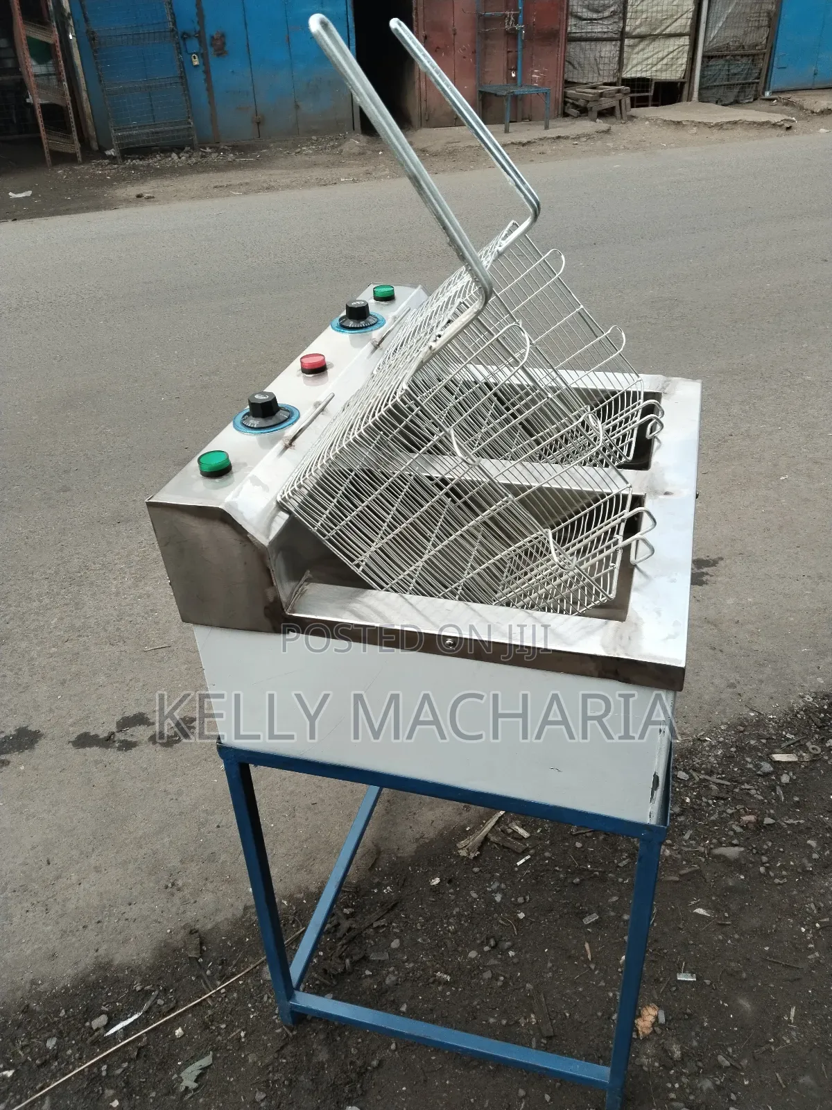 Double Chips Fryers With Stand