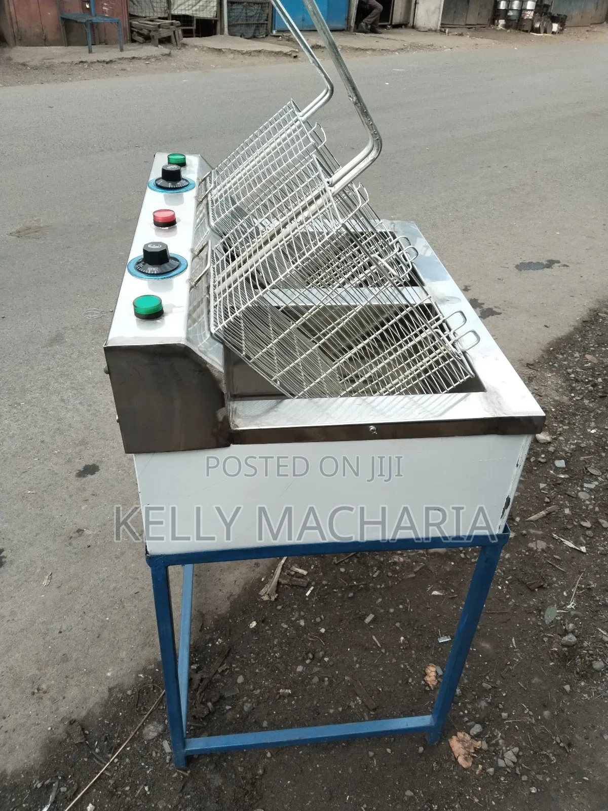 Double Chips Fryers With Stand