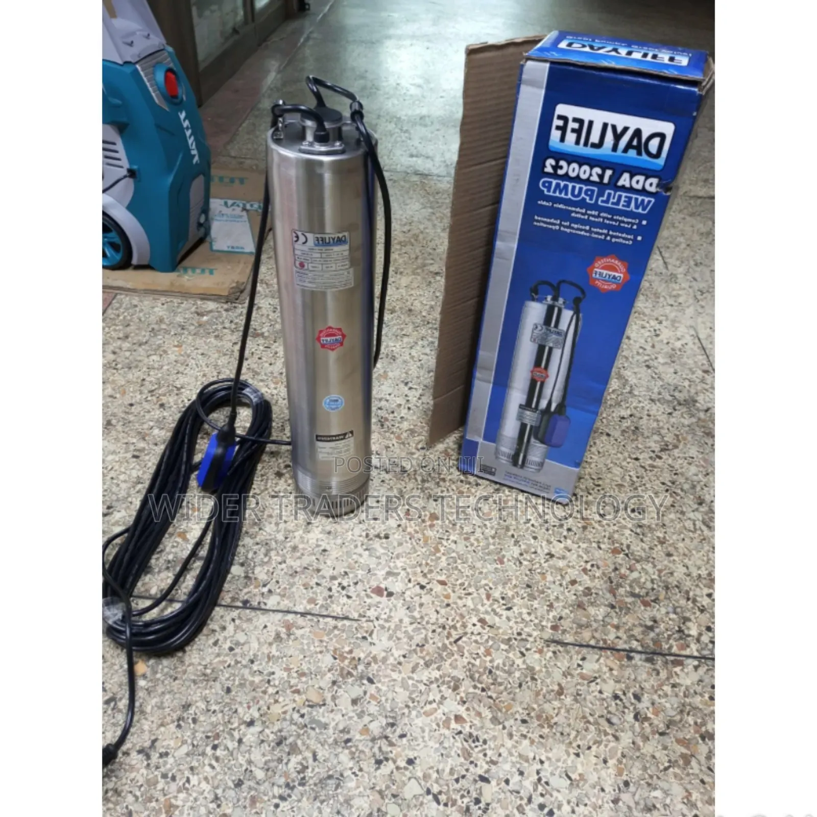 DDA 1200c Dayliff Submasible Water Pump 
With Float Switch