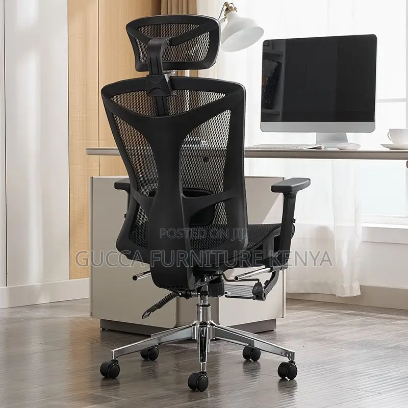 Office Chair: Reclining Ergonomic Mesh Office Chair