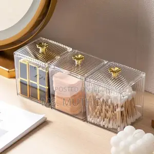A Pair Multifunction Makeup Cotton Pad Storage