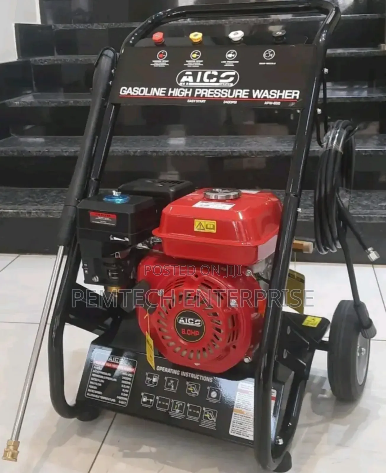 Commercial Aico Gasoline High Pressure Washer