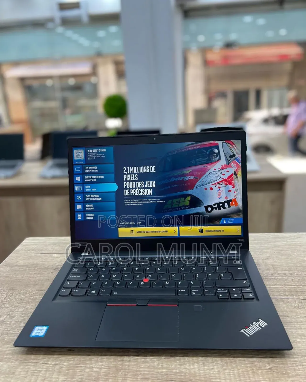 New Laptop Lenovo Thinkpad T490s 8GB Intel Core I7 SSD 256GB