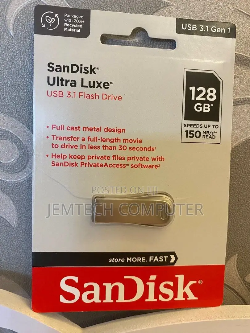 Sandisk Ultra Dual Drive Luxe USB Type-CTM 128GB Flash Drive