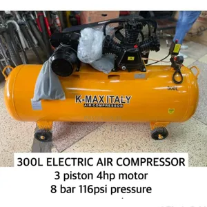 300L K-Max Italy 2in1 Air Compressor (Electric and Petrol)