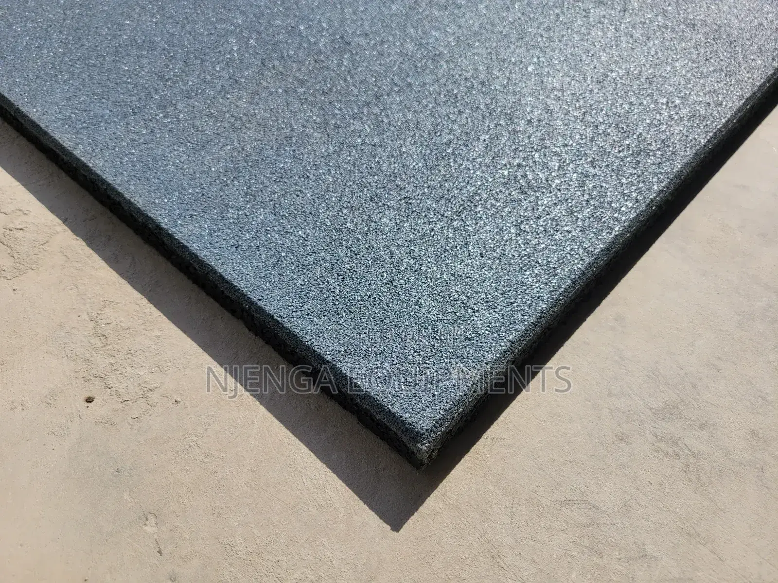 Grey 20mm Rubber Gym Tiles
