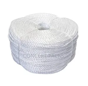 6mm X 200mtrs White Nylon Rope.