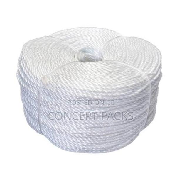 6mm X 200mtrs White Nylon Rope. - main view