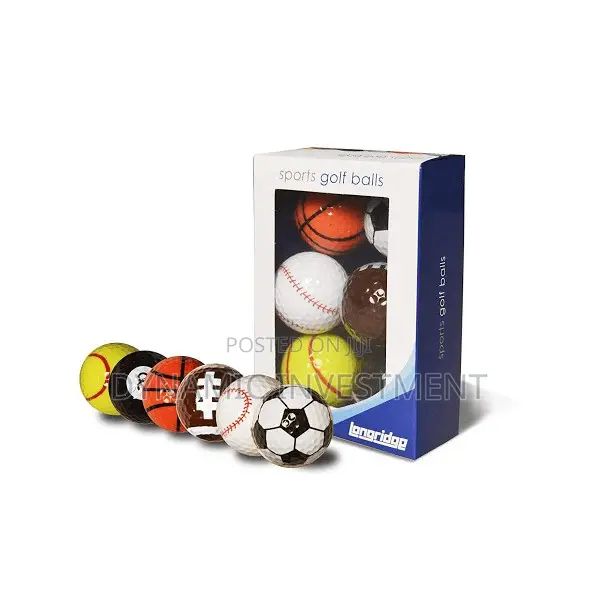Novelty Golf Balls – Multi Sports (Pack of 6)