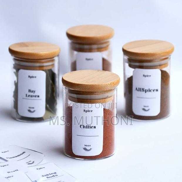 6pcs Spice High Borosilicate Jars - main view