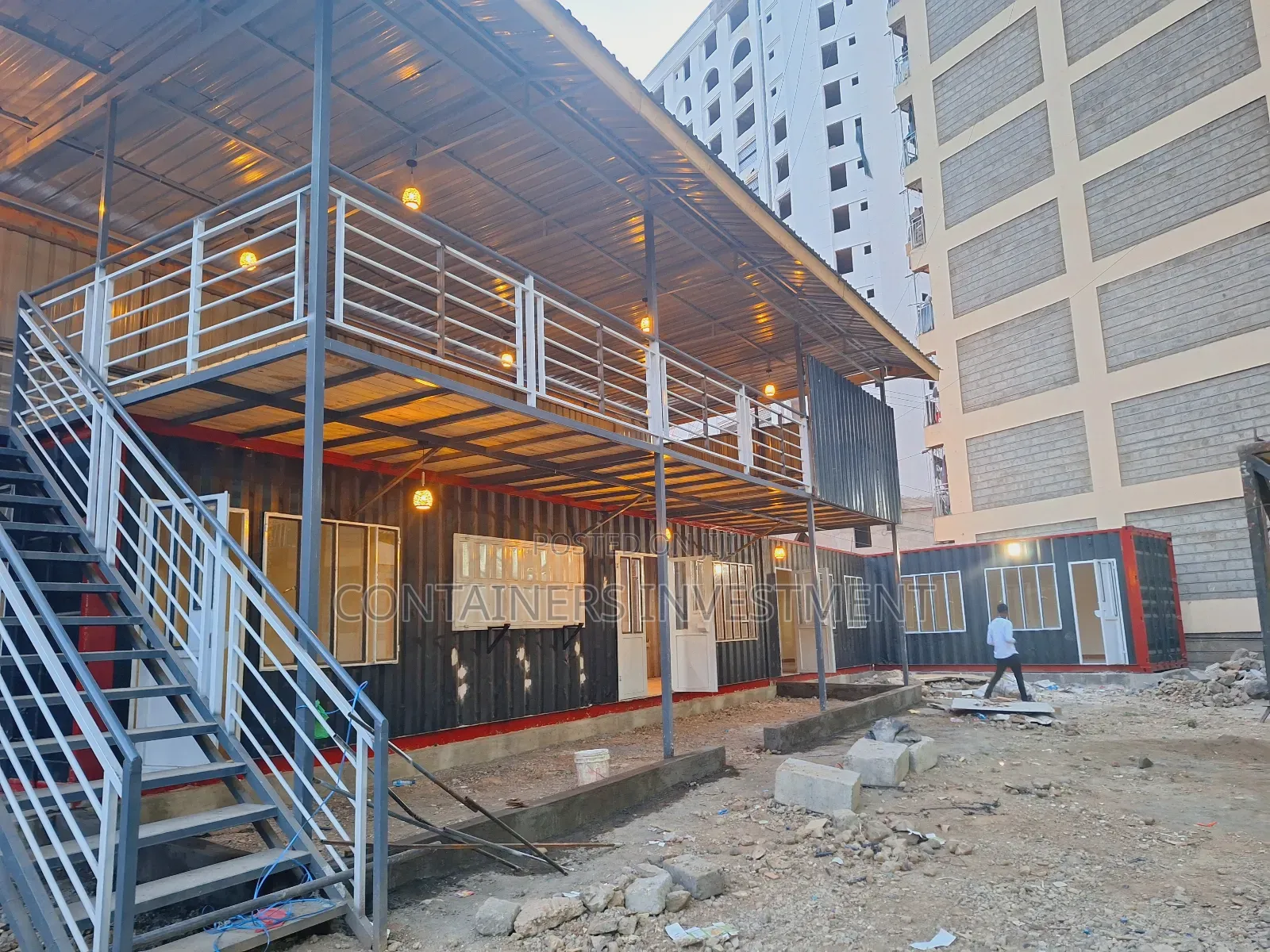 Container Restaurant Delivered by Container Investment Kenya