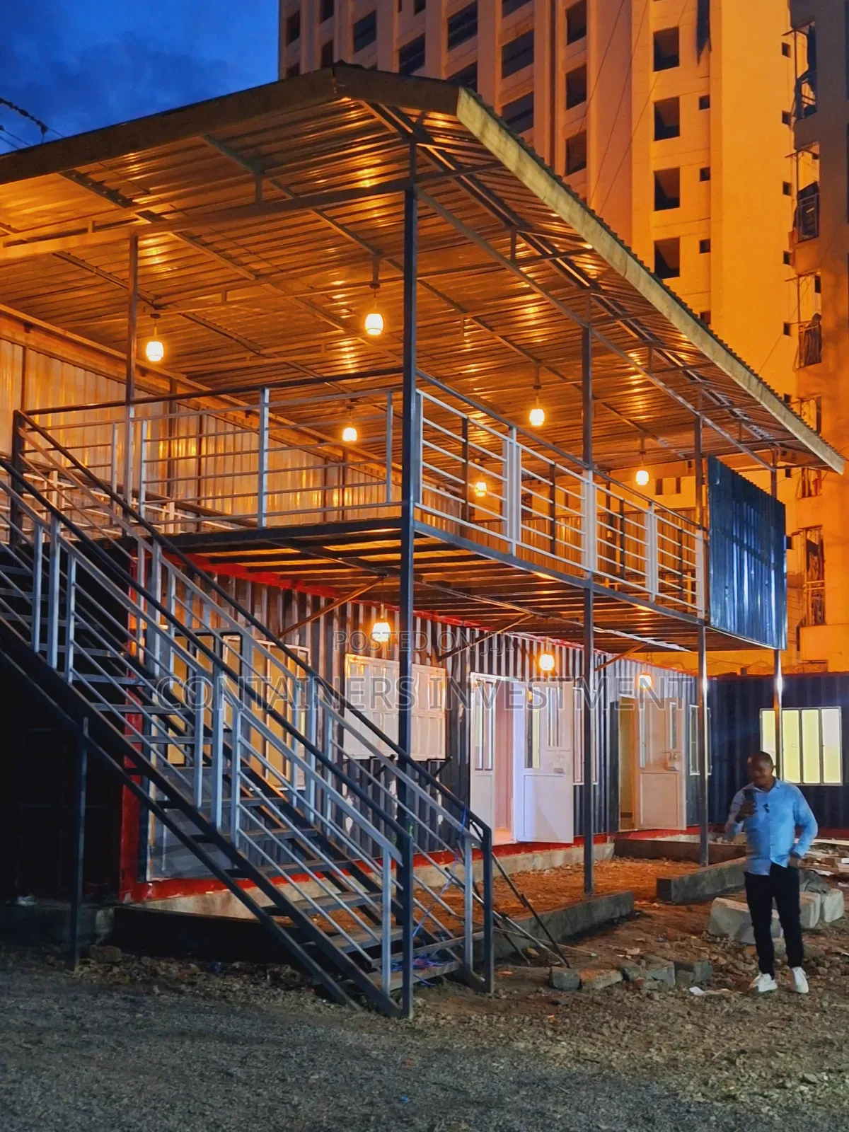 Stunning Container Restaurant Done at Pangani- Place Order.