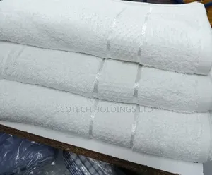90 By 150 White Cotton  Towels Mv5