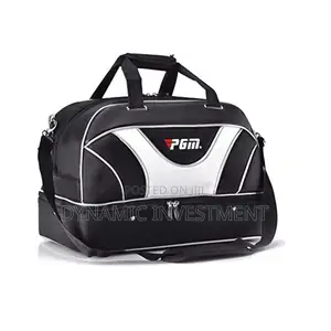 PGM Boston Holdall With Shoe Compartment (Black / White)