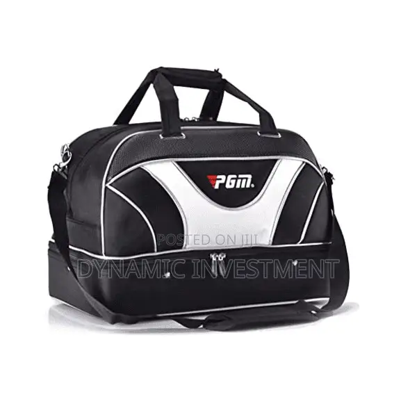 PGM Boston Holdall With Shoe Compartment (Black / White)