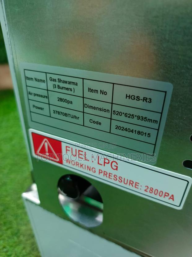 Premier Commercial Gas Shawarma 3 Burner - thumbnail 4