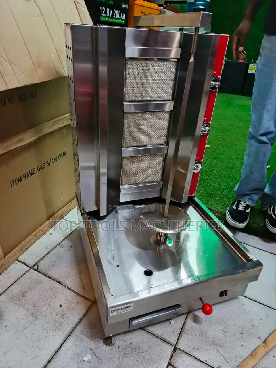 Premier Commercial Gas Shawarma 3 Burner