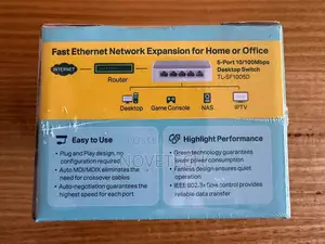 Tp-Link 5-Port 10/100 MBPS Ethernet Desktop Switch