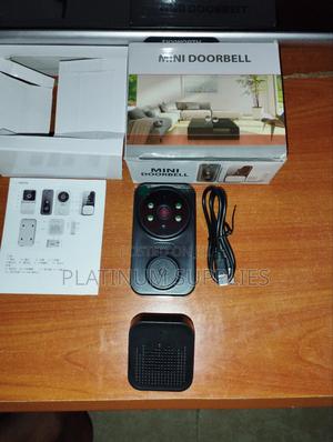 Smart Mini Doorbell Black With Wifi - main view