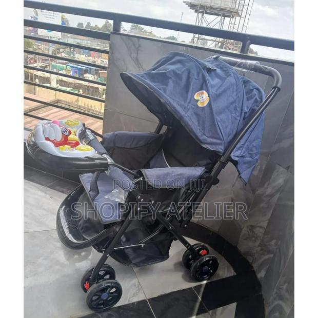 Baby Stroller With Hot Wheels Gray - main view