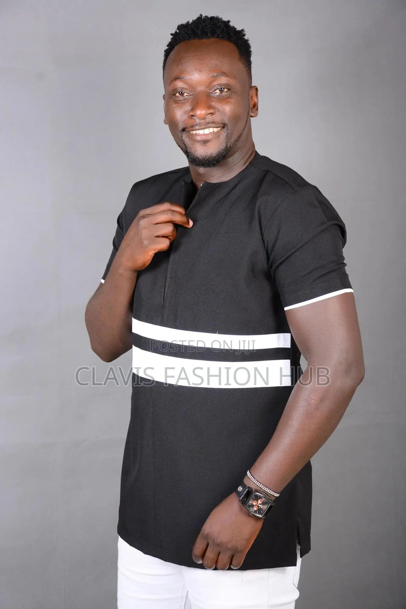 Black and White Shirt Trouser for Men
