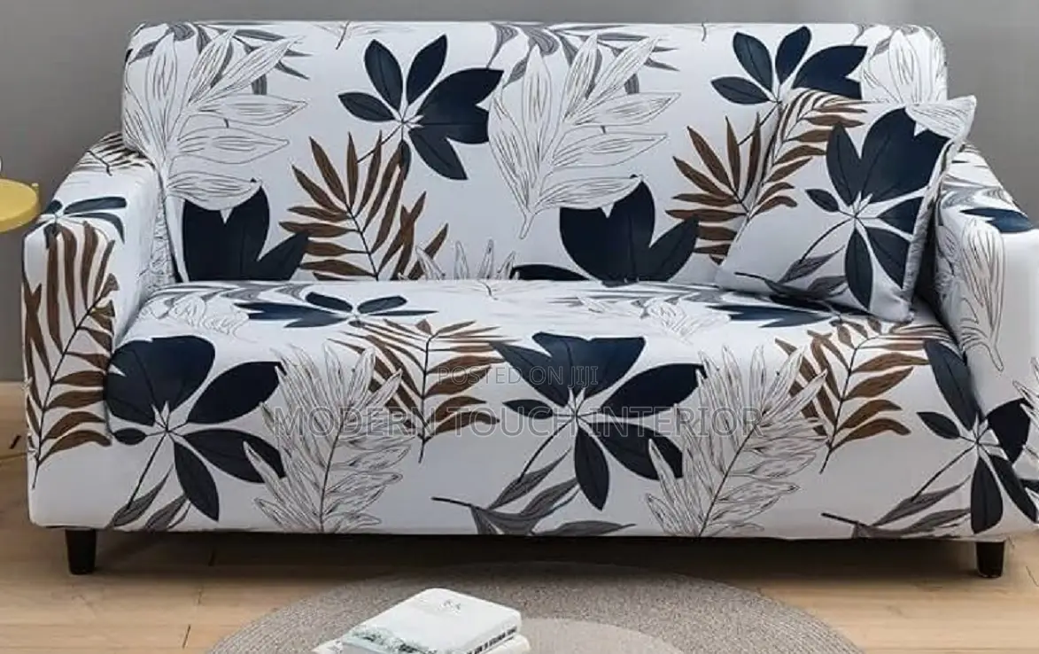 White Floral Seat Cover