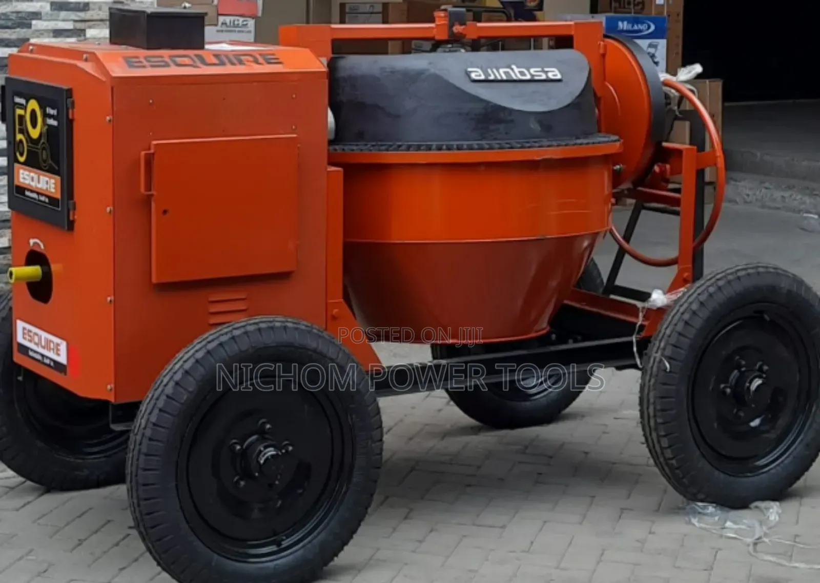 Heavyduty ESQUIRE Diesel Concrete Mixer 500ltrs 6hp Engine