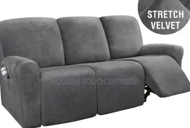 Grey Recliner Sofa Cover ( 3 Seater )
