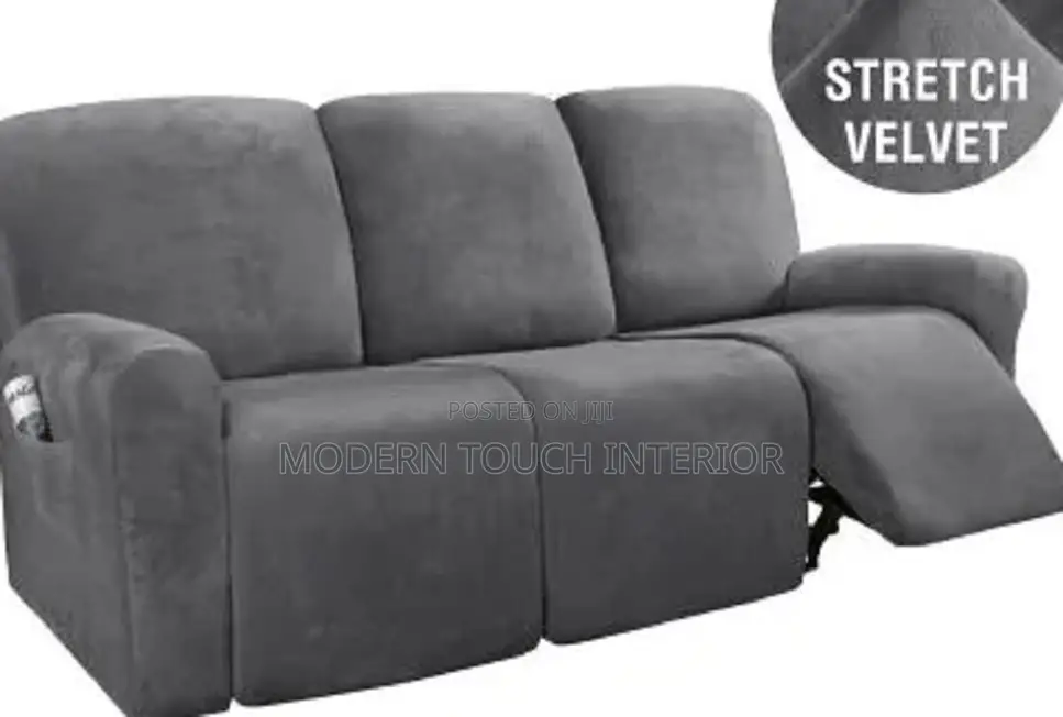 Grey Recliner Sofa Cover ( 3 Seater )