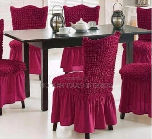 STRETCHABLE DINNING SEAT COVERS ( 6 Set ) - main view