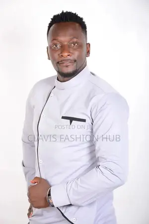 Custom Made Grey Designer Shirt for Men