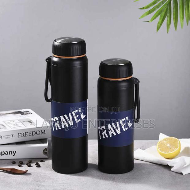 Black Sports Unbreakable Travel Flask