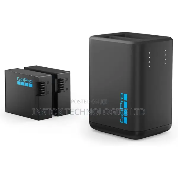 Gopro Dual-Battery Charger + 2 Enduro Batteries for HERO13