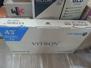 Vitron 43" Inch FHD Frameless Smart Android Tv Inbuilt
