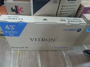 Vitron 43" Inch FHD Frameless Smart Android Tv Inbuilt