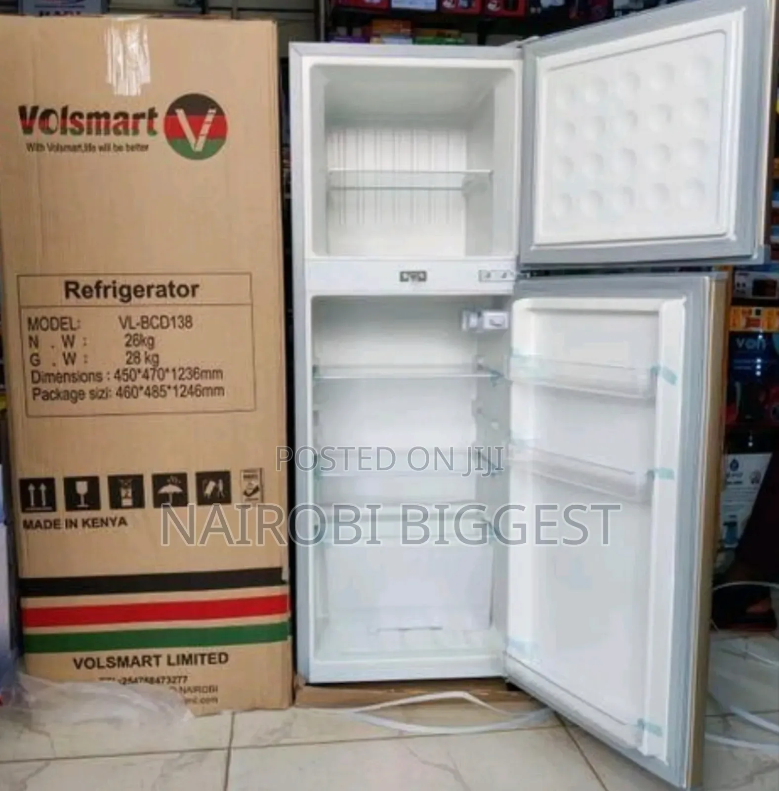 Classic Volsmart 118 Litres Double Door Fridge