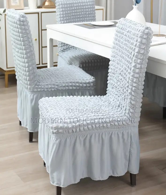 Elastic Grey Dinning Seat Covers