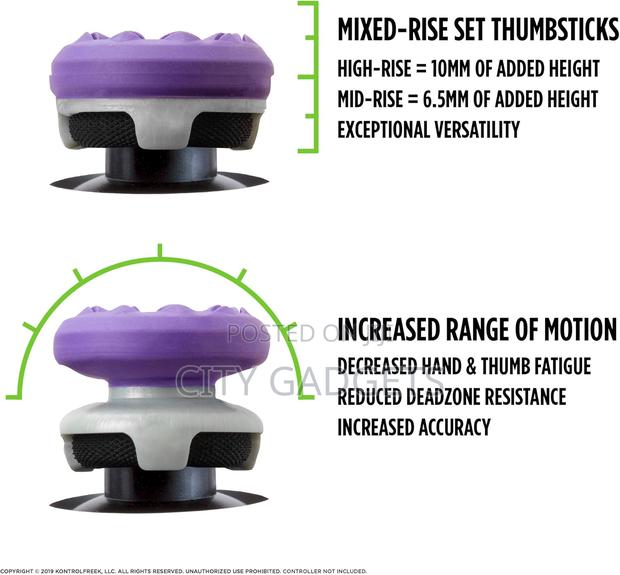 Kontrolfreek FPS Freek Galaxy Purple for PS4 GAME PAD - thumbnail 2